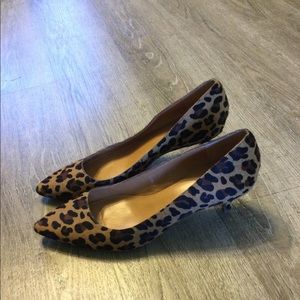 J. Crew leopard print kitten heels size 8.5
